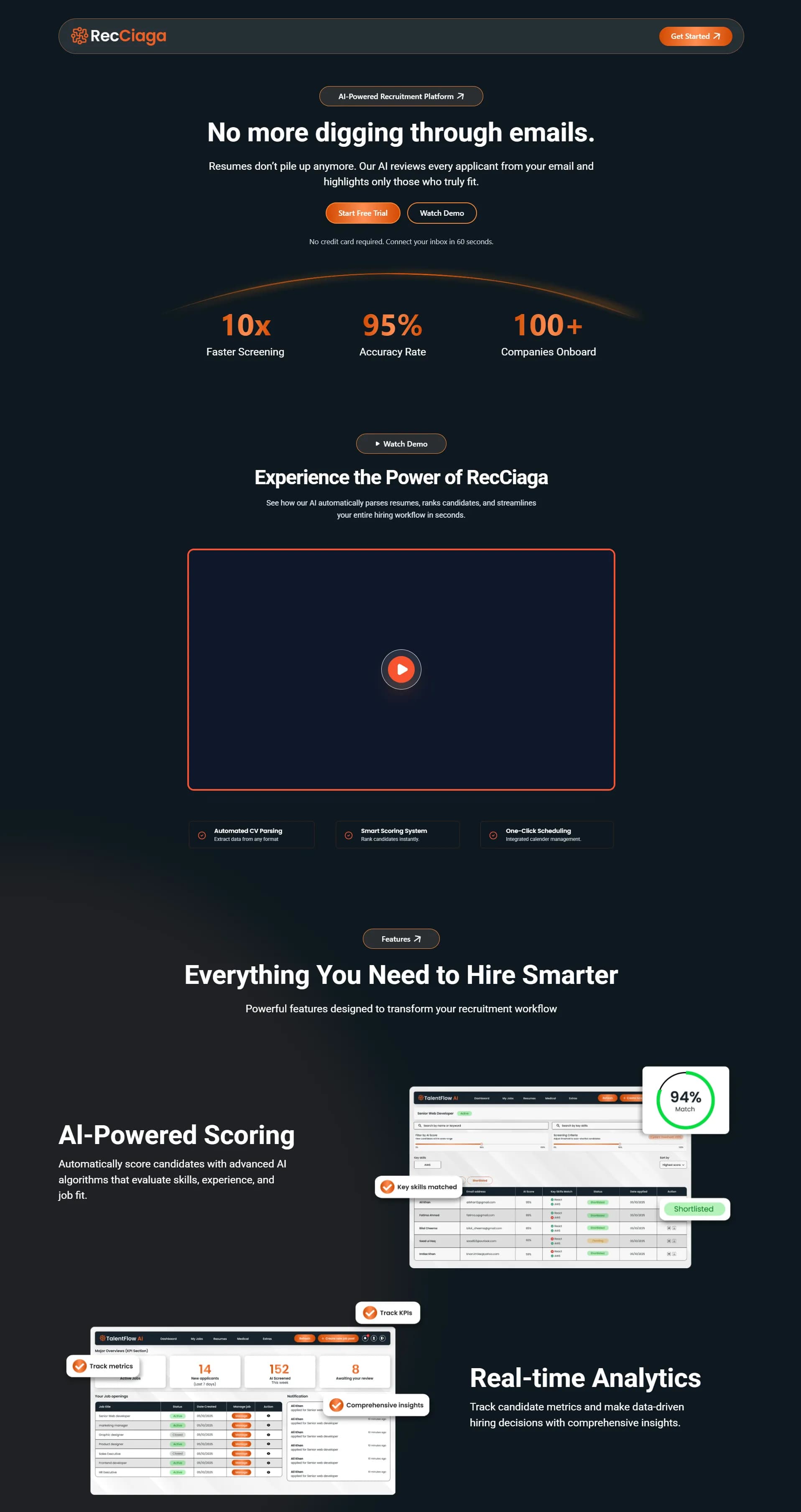 RecCiaga website